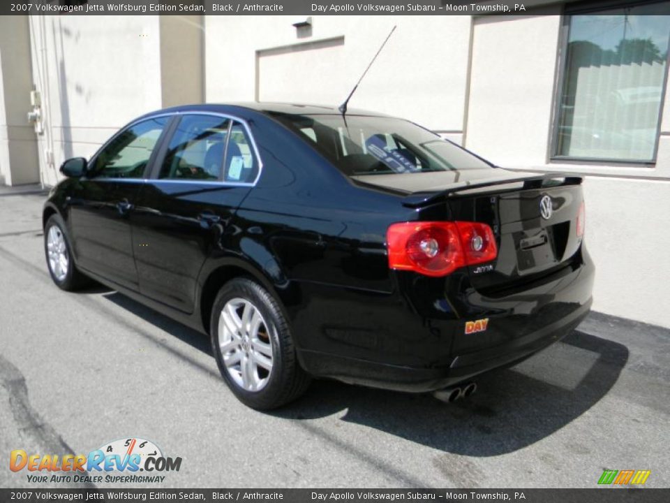2007 Volkswagen Jetta Wolfsburg Edition Sedan Black / Anthracite Photo #4