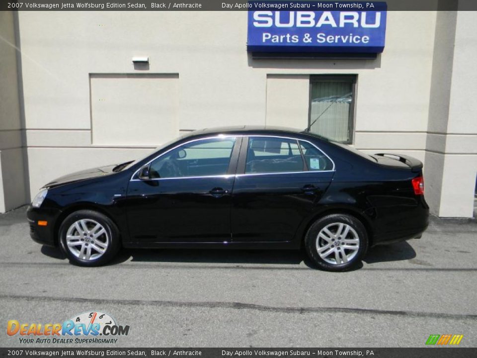 2007 Volkswagen Jetta Wolfsburg Edition Sedan Black / Anthracite Photo #6