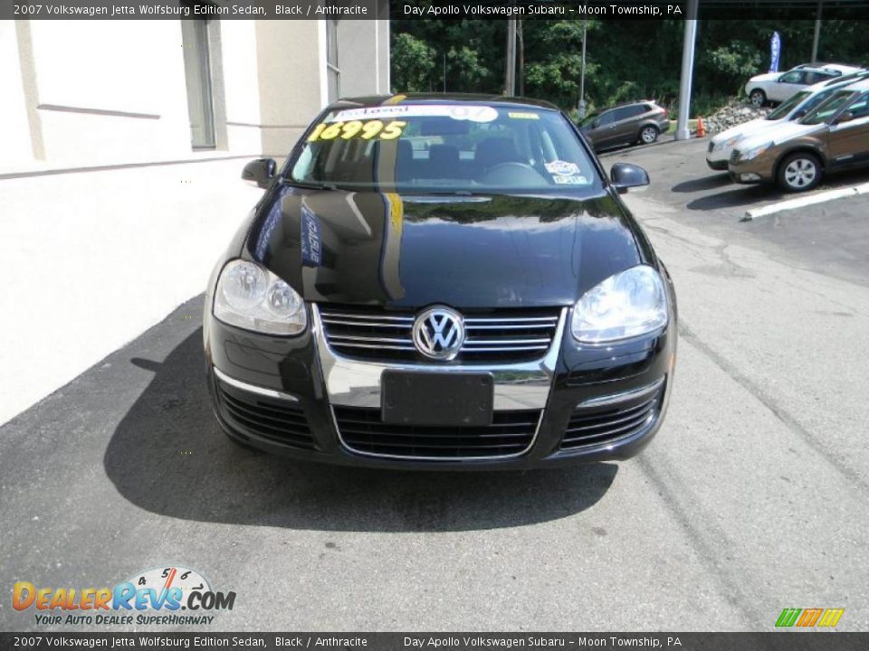 2007 Volkswagen Jetta Wolfsburg Edition Sedan Black / Anthracite Photo #7