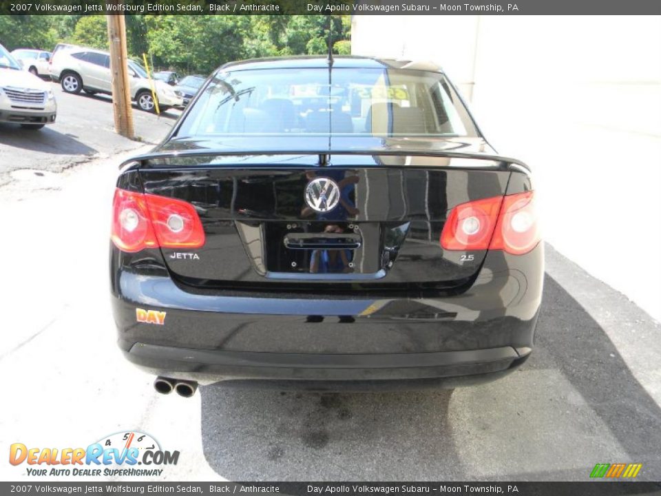 2007 Volkswagen Jetta Wolfsburg Edition Sedan Black / Anthracite Photo #8