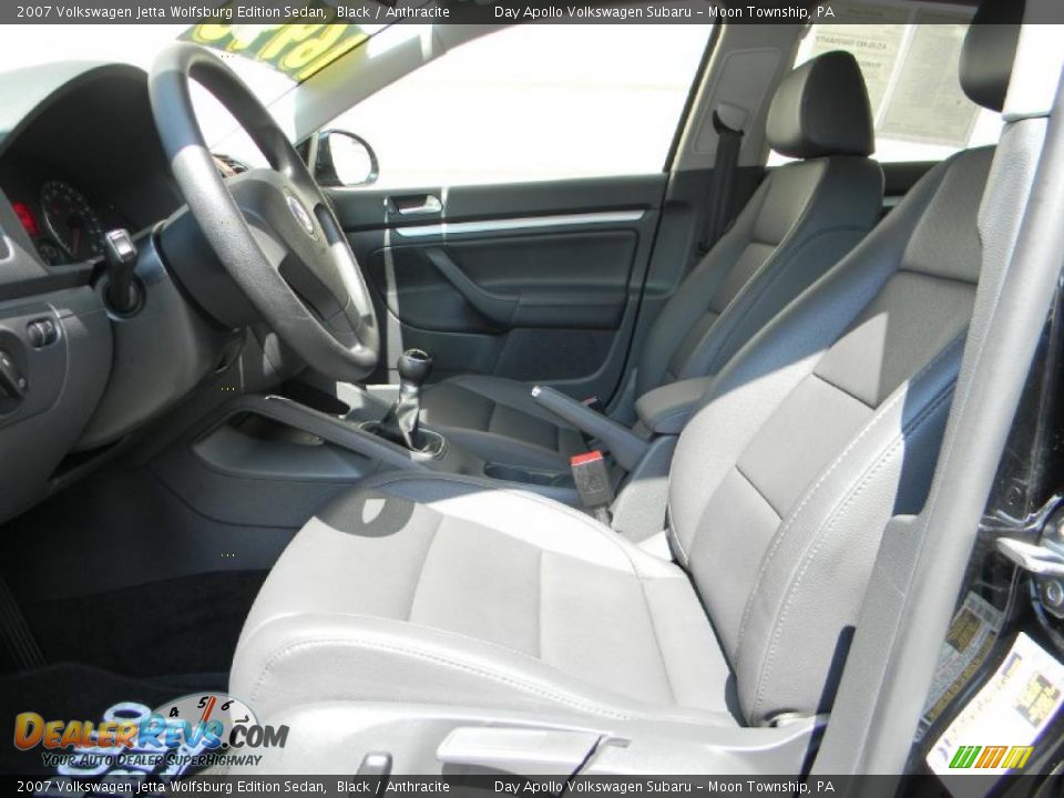 2007 Volkswagen Jetta Wolfsburg Edition Sedan Black / Anthracite Photo #9