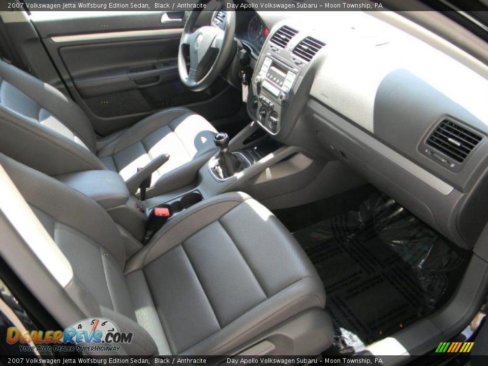 2007 Volkswagen Jetta Wolfsburg Edition Sedan Black / Anthracite Photo #13