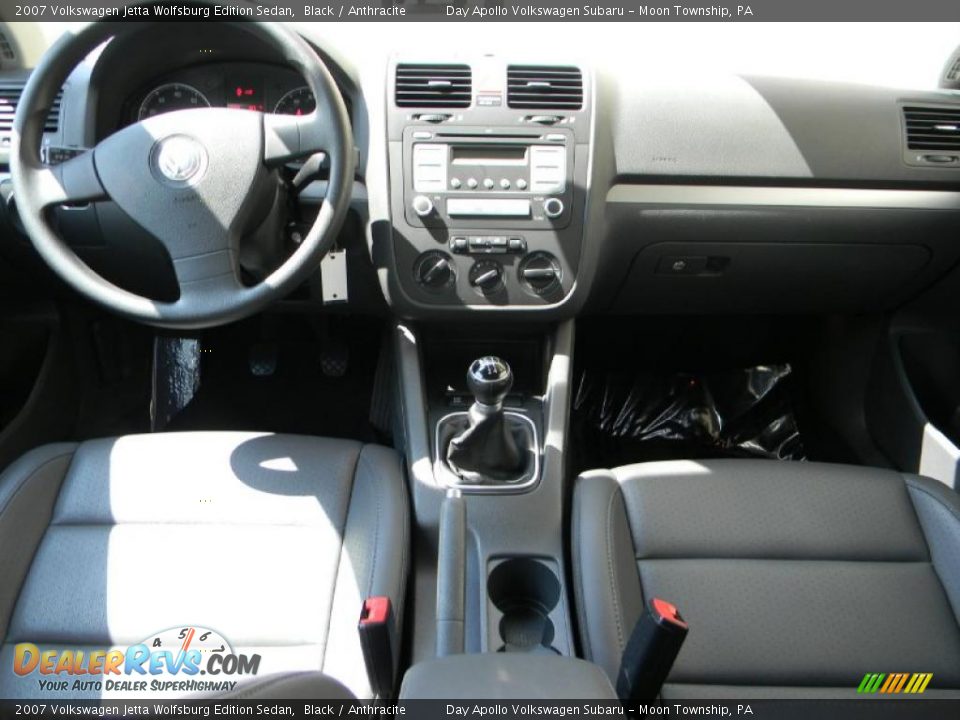 2007 Volkswagen Jetta Wolfsburg Edition Sedan Black / Anthracite Photo #14