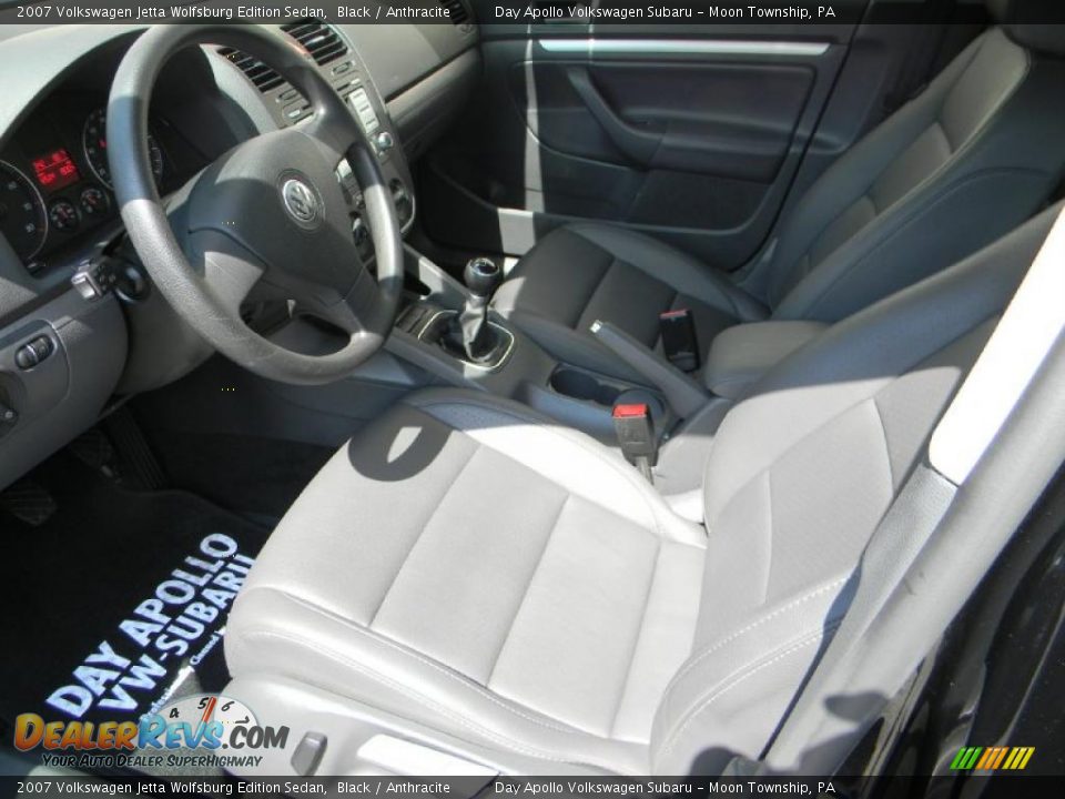 2007 Volkswagen Jetta Wolfsburg Edition Sedan Black / Anthracite Photo #15