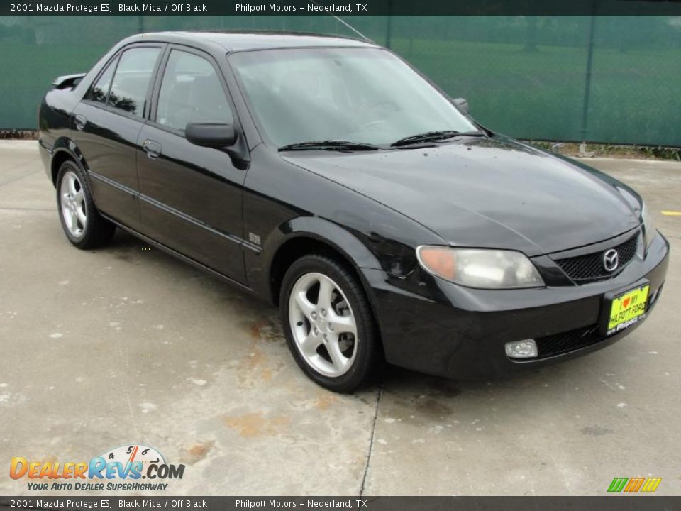 2001 Mazda Protege ES Black Mica / Off Black Photo #1