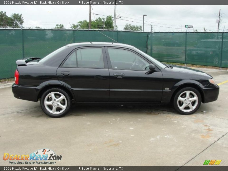 2001 Mazda Protege ES Black Mica / Off Black Photo #2