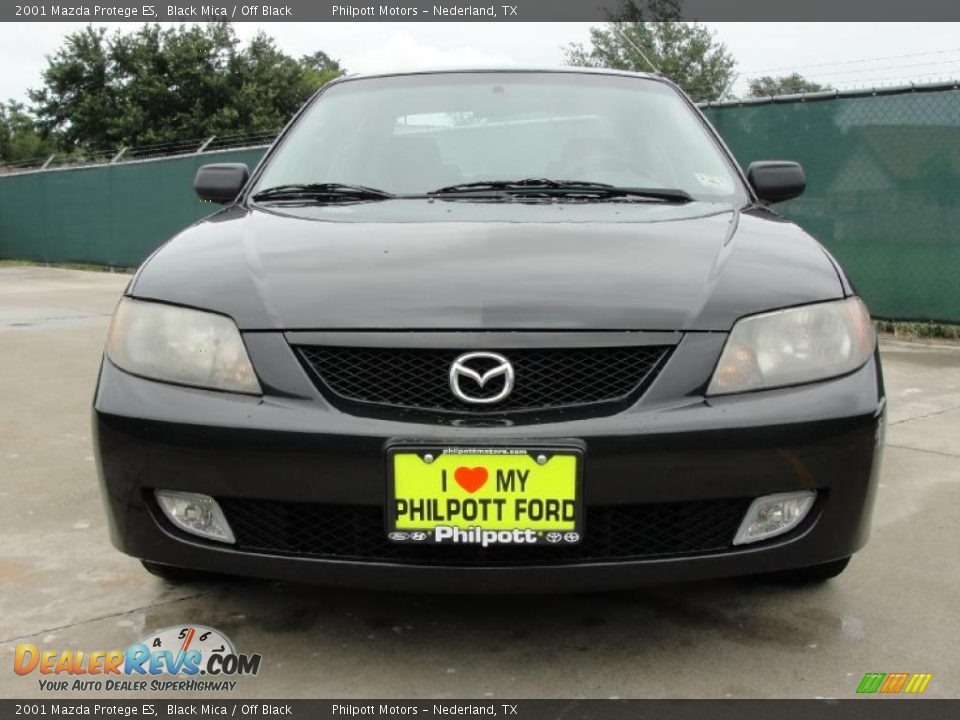 2001 Mazda Protege ES Black Mica / Off Black Photo #9