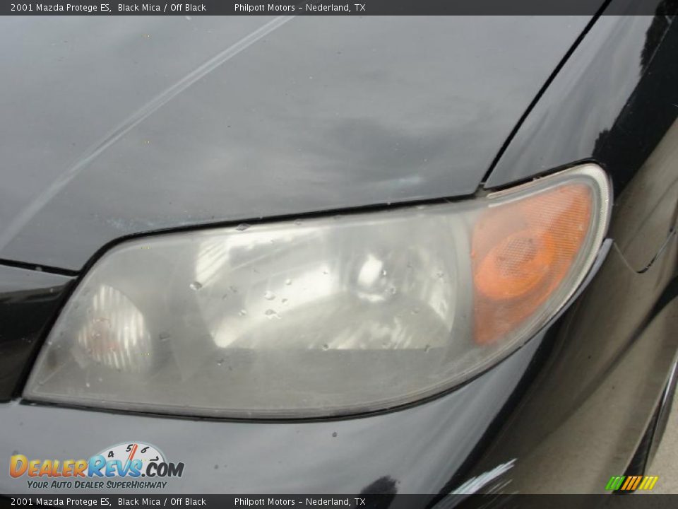 2001 Mazda Protege ES Black Mica / Off Black Photo #10