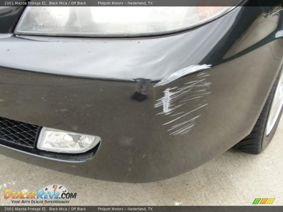 2001 Mazda Protege ES Black Mica / Off Black Photo #11