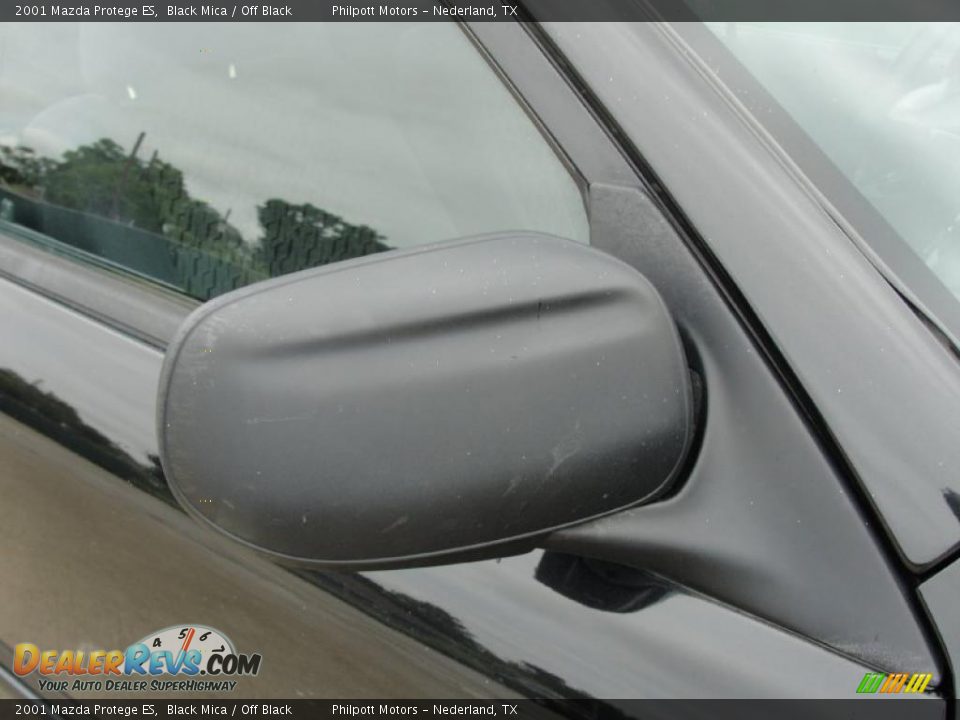 2001 Mazda Protege ES Black Mica / Off Black Photo #17