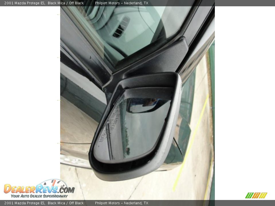 2001 Mazda Protege ES Black Mica / Off Black Photo #18