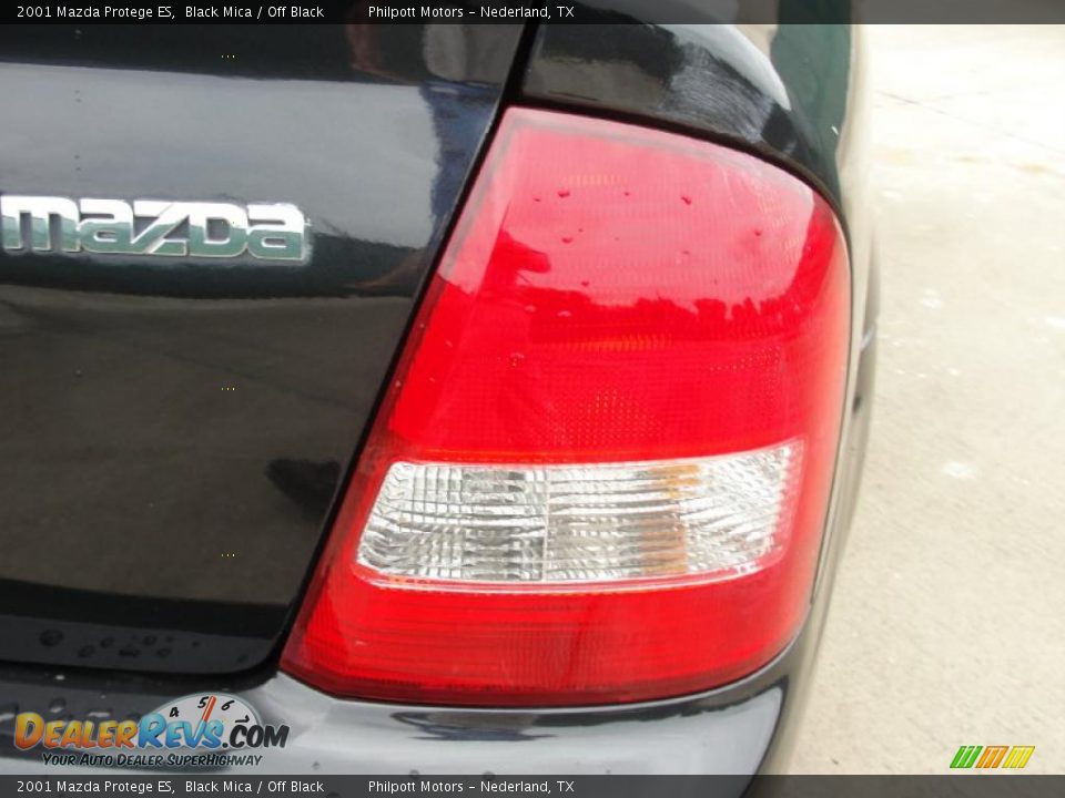 2001 Mazda Protege ES Black Mica / Off Black Photo #19