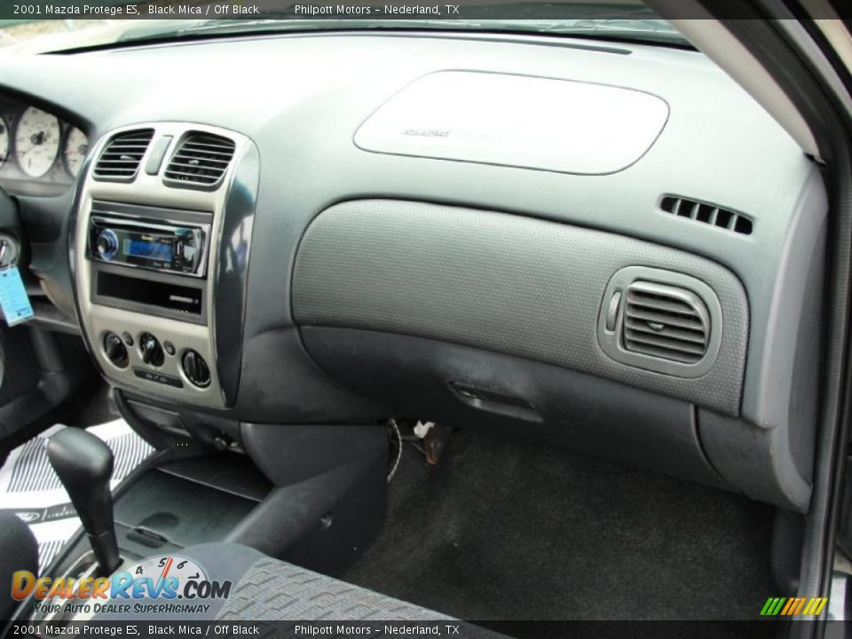 2001 Mazda Protege ES Black Mica / Off Black Photo #23