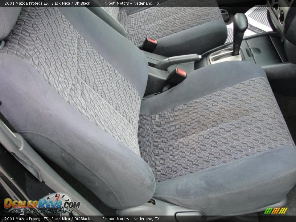 2001 Mazda Protege ES Black Mica / Off Black Photo #24