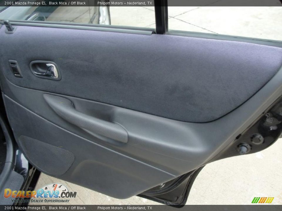 2001 Mazda Protege ES Black Mica / Off Black Photo #25