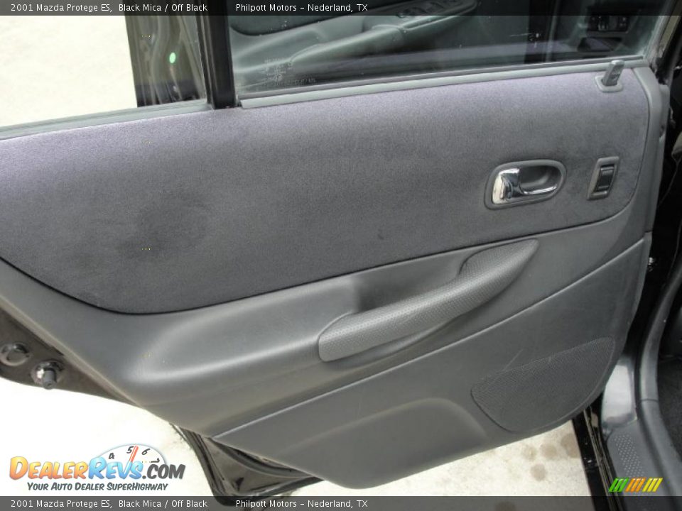 2001 Mazda Protege ES Black Mica / Off Black Photo #28
