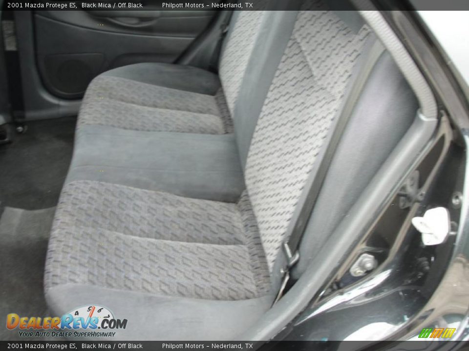 2001 Mazda Protege ES Black Mica / Off Black Photo #29