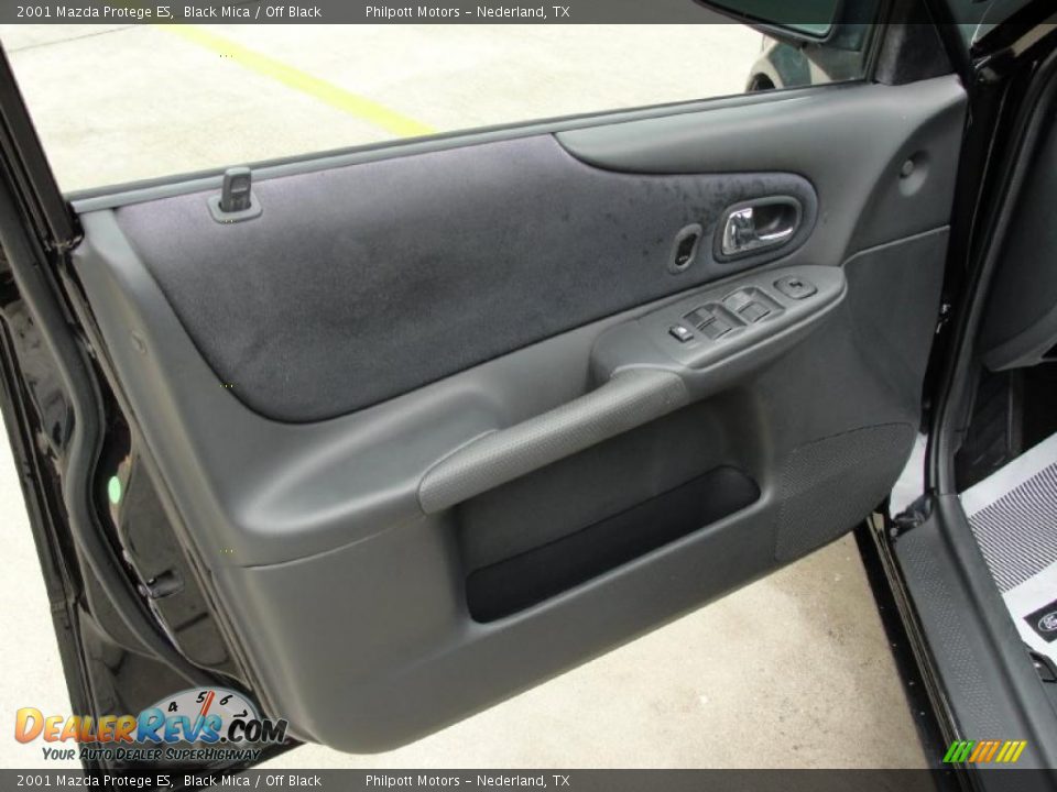 2001 Mazda Protege ES Black Mica / Off Black Photo #30