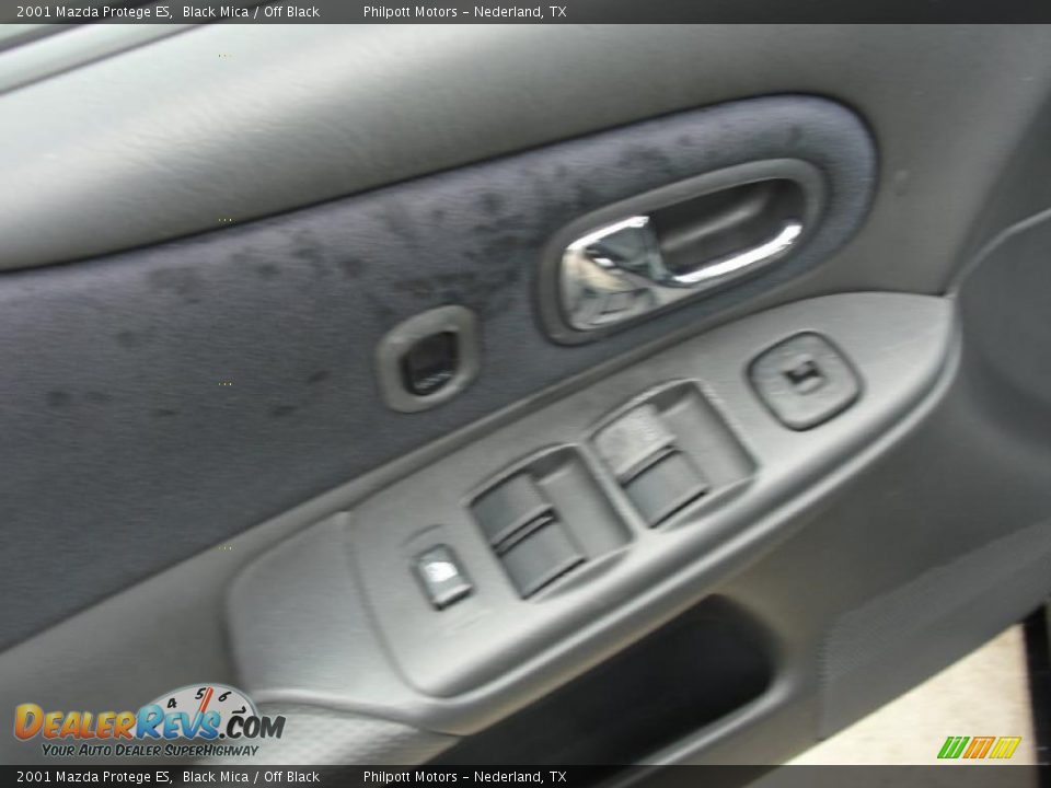 2001 Mazda Protege ES Black Mica / Off Black Photo #31