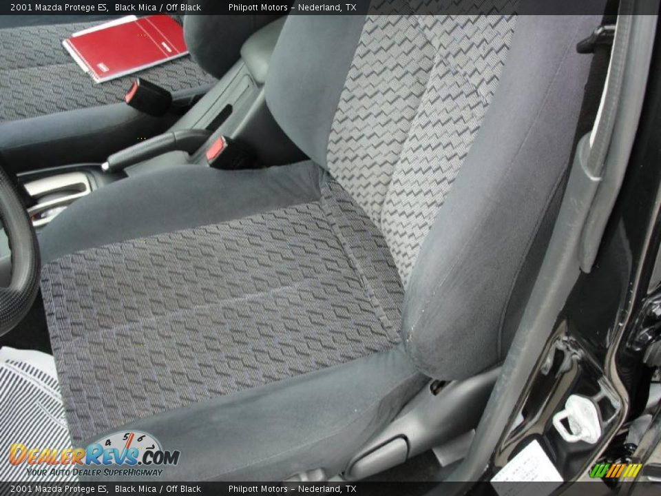 2001 Mazda Protege ES Black Mica / Off Black Photo #32