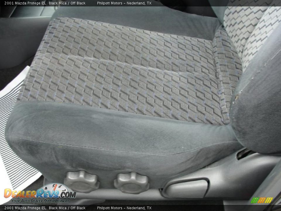 2001 Mazda Protege ES Black Mica / Off Black Photo #33
