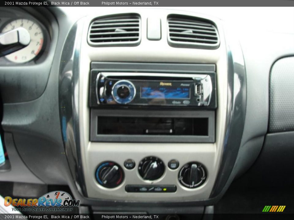 2001 Mazda Protege ES Black Mica / Off Black Photo #35