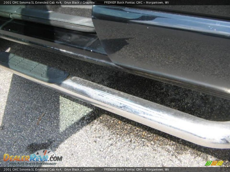 2001 GMC Sonoma SL Extended Cab 4x4 Onyx Black / Graphite Photo #16