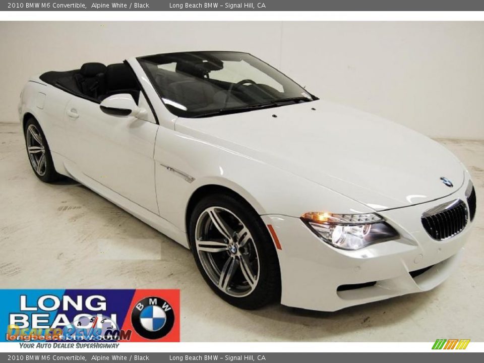 2010 Bmw M6 Convertible Alpine White Black Photo 1 Dealerrevs Com