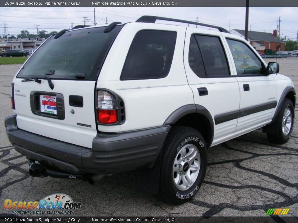 2004 Isuzu Rodeo S Alpine White / Gray Photo #5