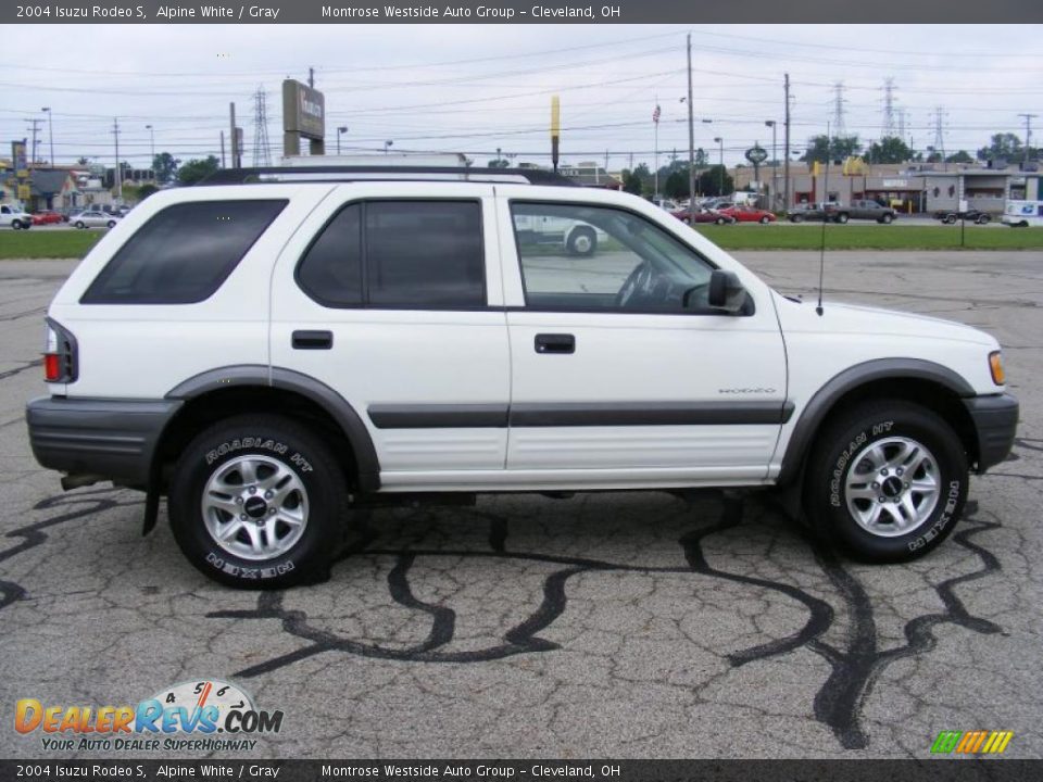 2004 Isuzu Rodeo S Alpine White / Gray Photo #6