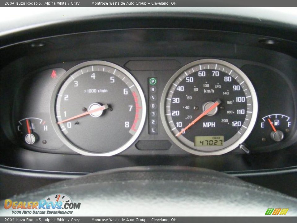 2004 Isuzu Rodeo S Alpine White / Gray Photo #17