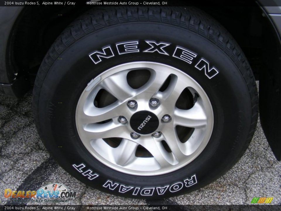 2004 Isuzu Rodeo S Alpine White / Gray Photo #29