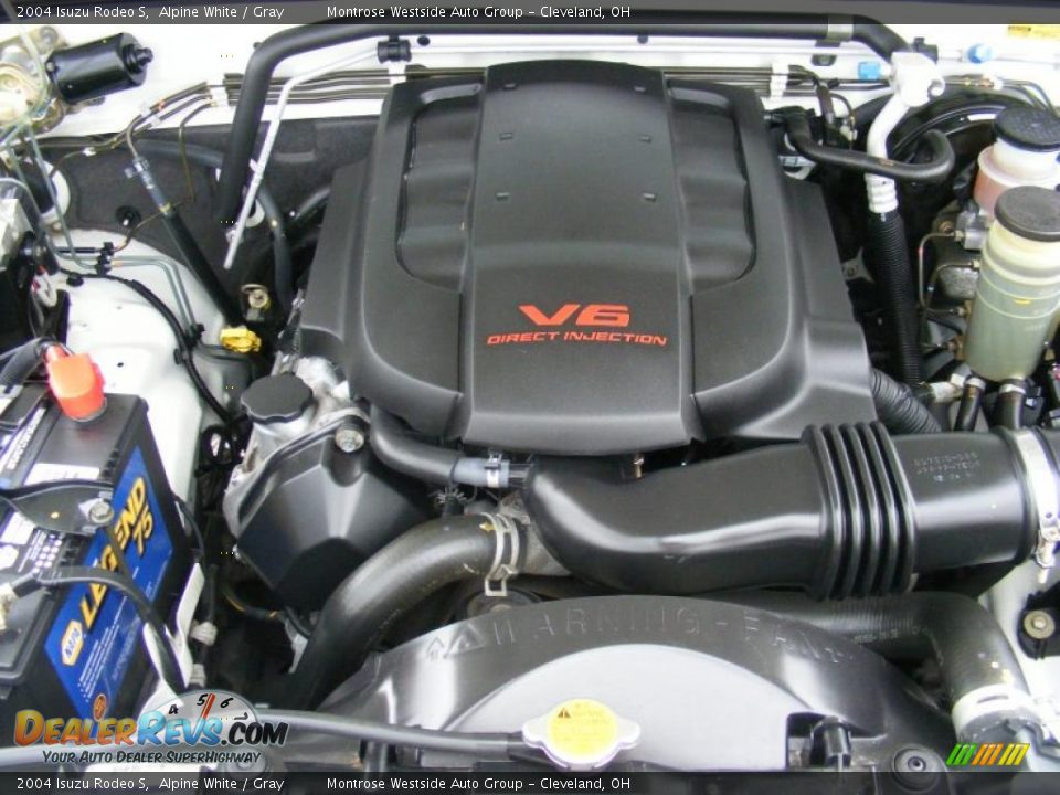 2004 Isuzu Rodeo S Alpine White / Gray Photo #31