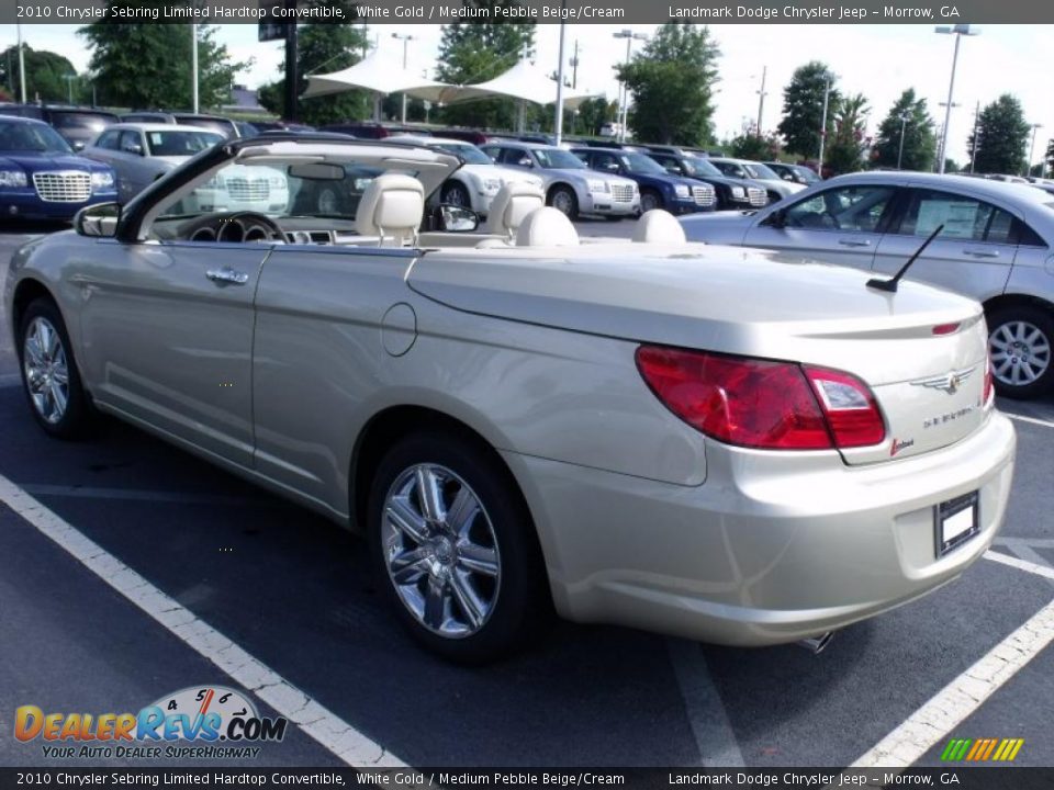 2010 Chrysler Sebring Limited Hardtop Convertible White Gold / Medium ...