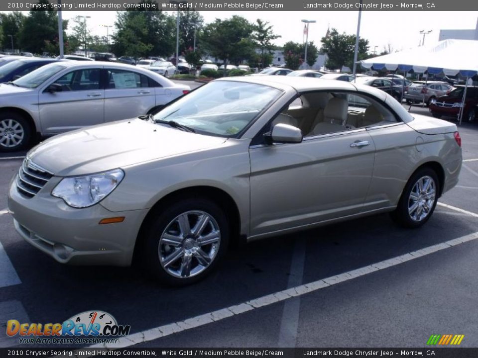 2010 Chrysler Sebring Limited Hardtop Convertible White Gold / Medium Pebble Beige/Cream Photo #6