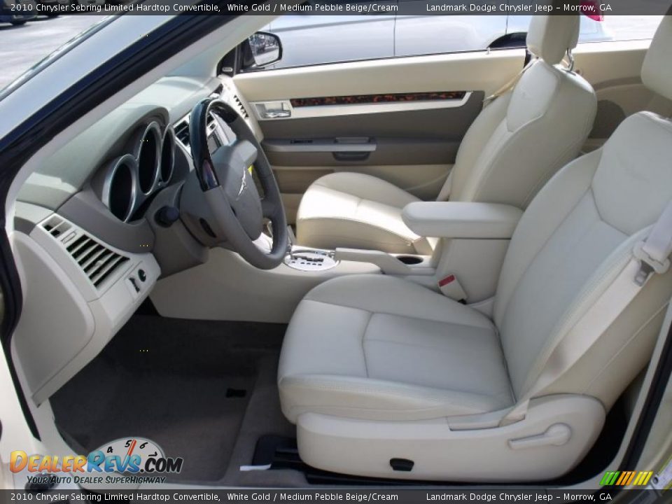 2010 Chrysler Sebring Limited Hardtop Convertible White Gold / Medium Pebble Beige/Cream Photo #8