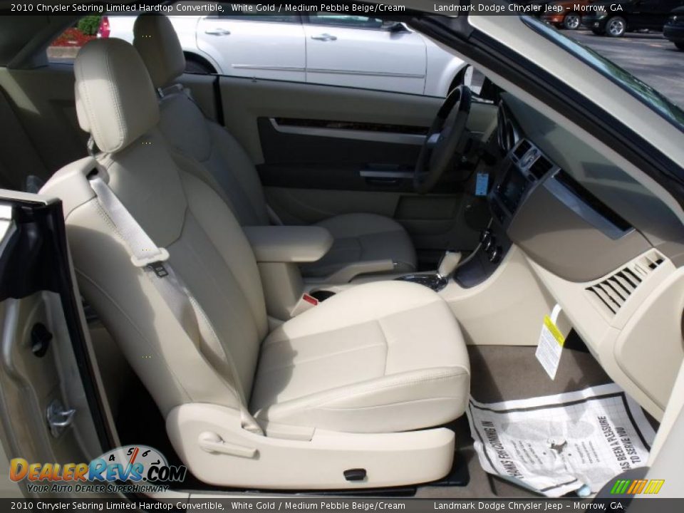 2010 Chrysler Sebring Limited Hardtop Convertible White Gold / Medium Pebble Beige/Cream Photo #9