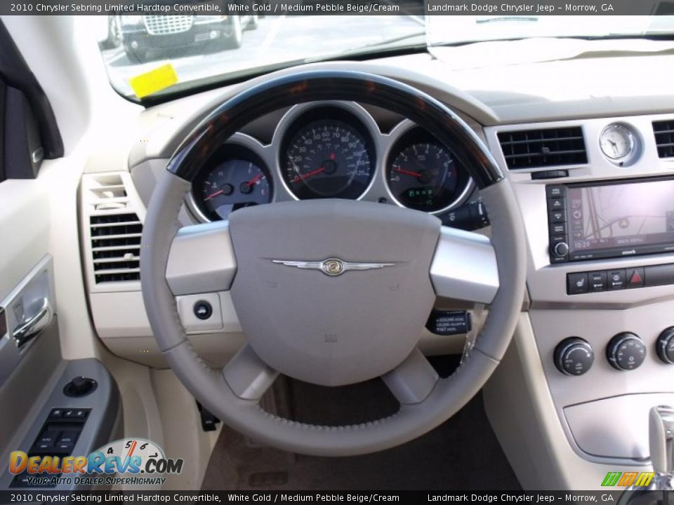 2010 Chrysler Sebring Limited Hardtop Convertible White Gold / Medium Pebble Beige/Cream Photo #11