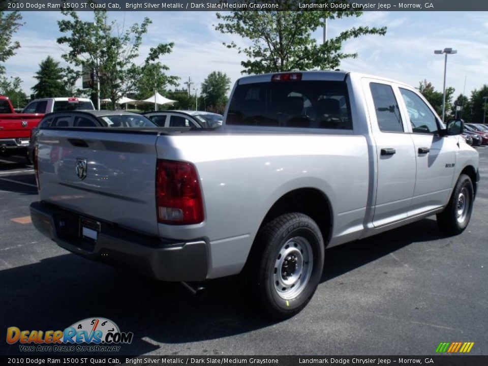 2010 Dodge Ram 1500 ST Quad Cab Bright Silver Metallic / Dark Slate/Medium Graystone Photo #3