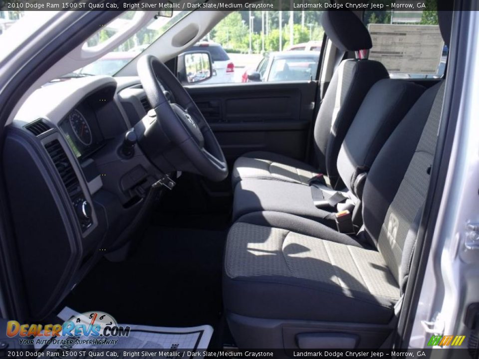 2010 Dodge Ram 1500 ST Quad Cab Bright Silver Metallic / Dark Slate/Medium Graystone Photo #6