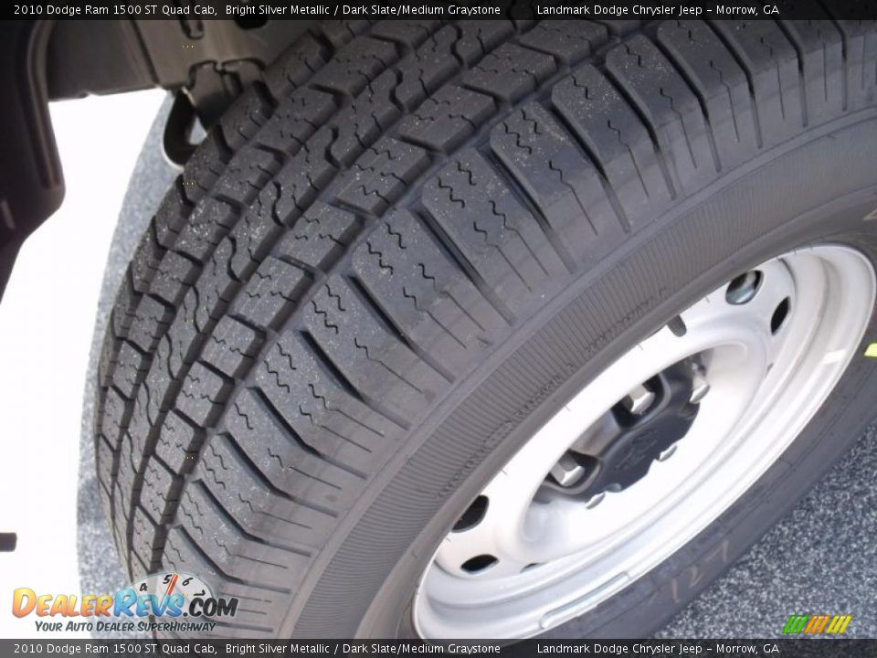 2010 Dodge Ram 1500 ST Quad Cab Bright Silver Metallic / Dark Slate/Medium Graystone Photo #13