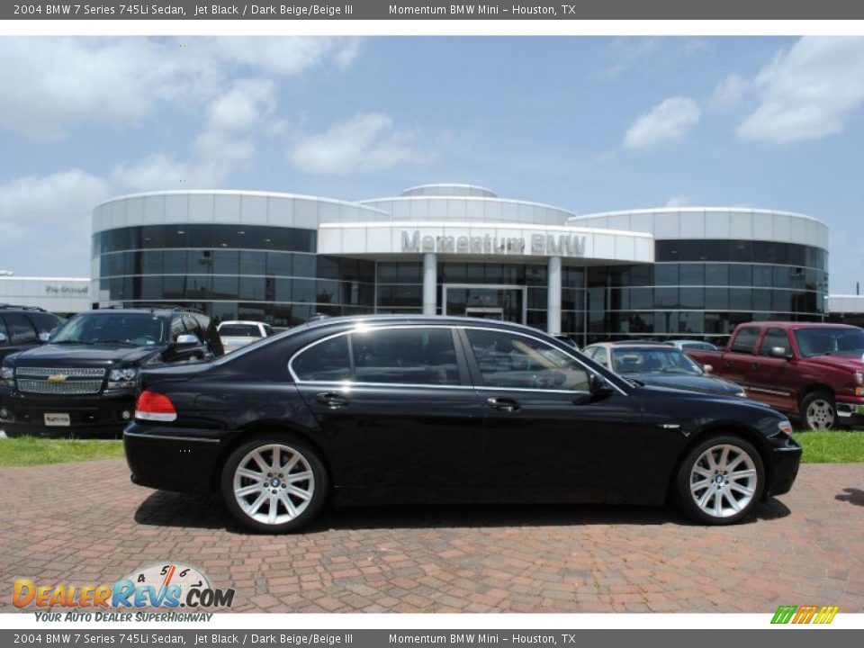 2004 BMW 7 Series 745Li Sedan Jet Black / Dark Beige/Beige III Photo #1