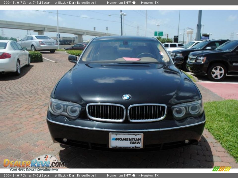 2004 BMW 7 Series 745Li Sedan Jet Black / Dark Beige/Beige III Photo #2