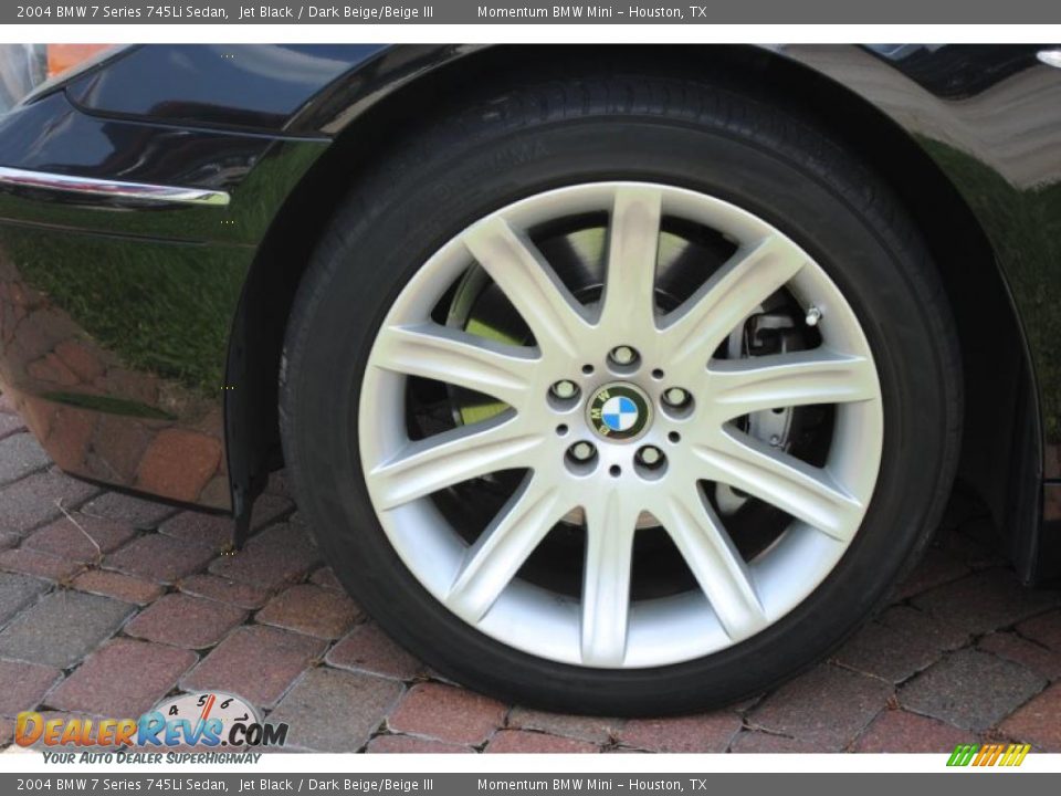 2004 BMW 7 Series 745Li Sedan Jet Black / Dark Beige/Beige III Photo #4