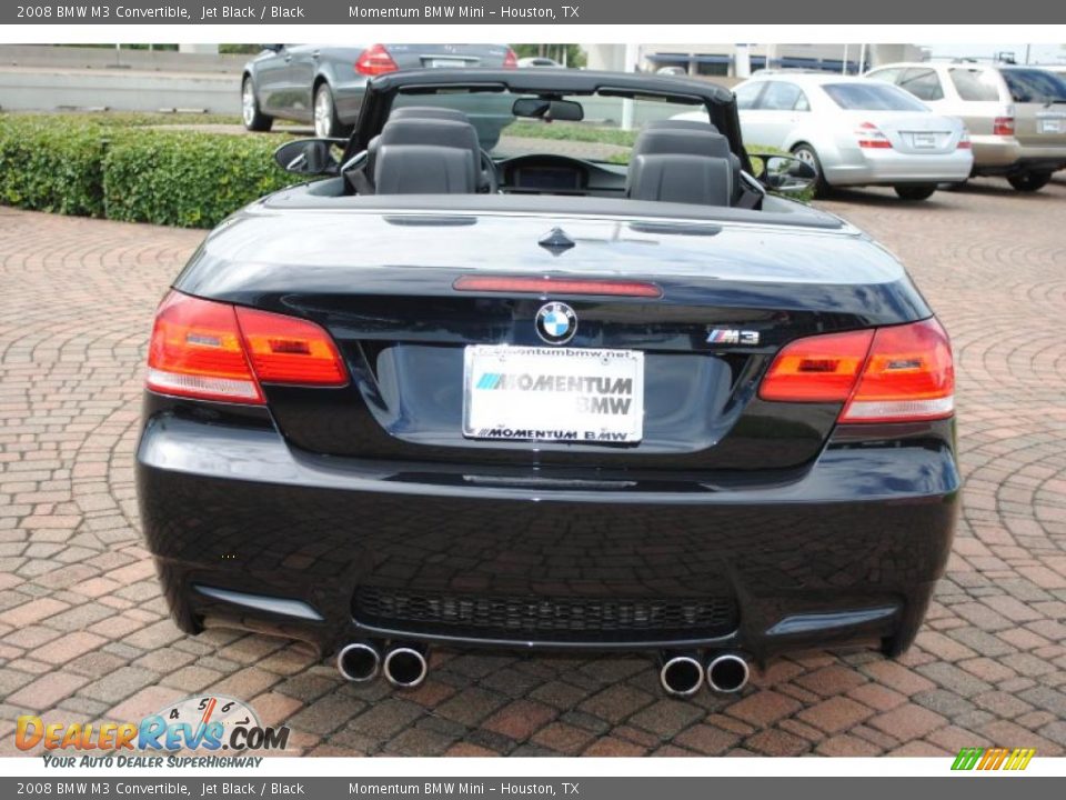2008 BMW M3 Convertible Jet Black / Black Photo #4