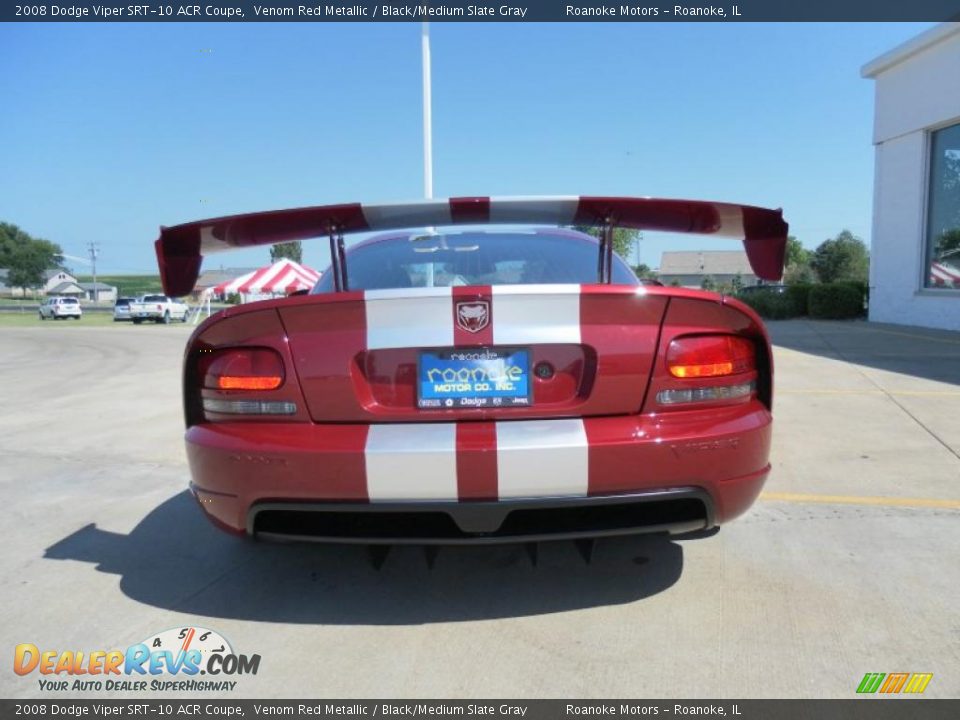 2008 Dodge Viper SRT-10 ACR Coupe Venom Red Metallic / Black/Medium Slate Gray Photo #4