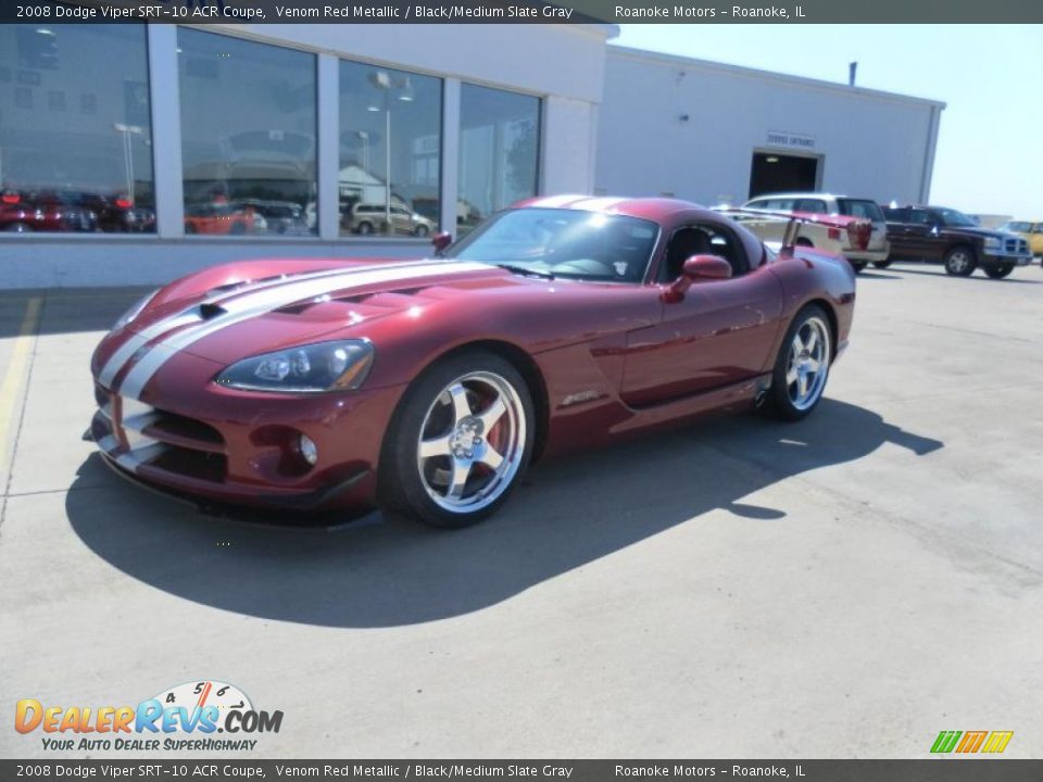 2008 Dodge Viper SRT-10 ACR Coupe Venom Red Metallic / Black/Medium Slate Gray Photo #8