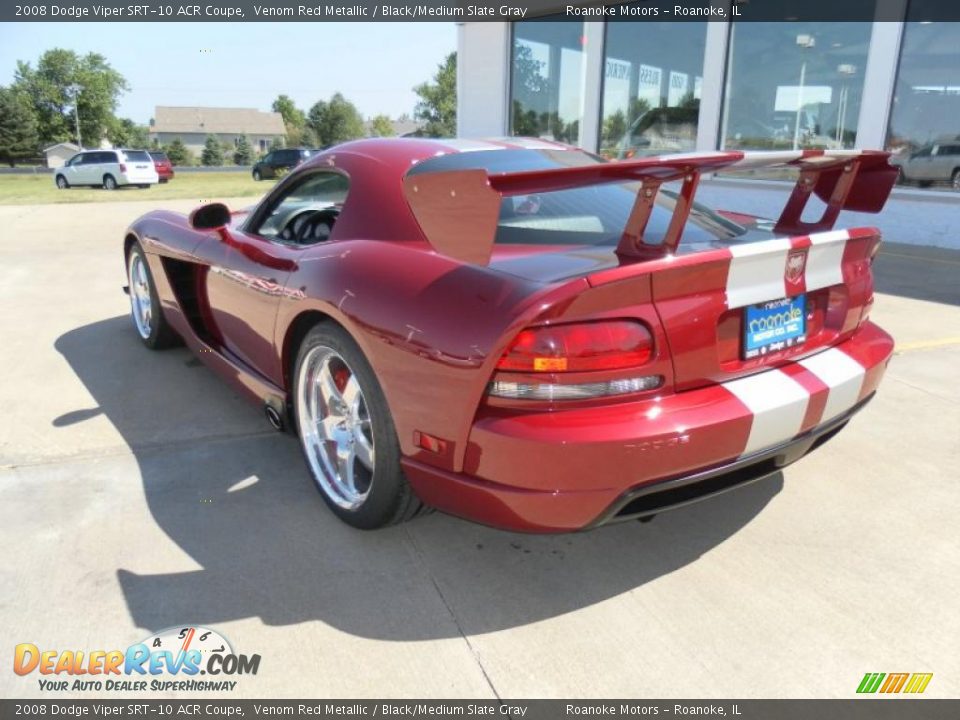 2008 Dodge Viper SRT-10 ACR Coupe Venom Red Metallic / Black/Medium Slate Gray Photo #10