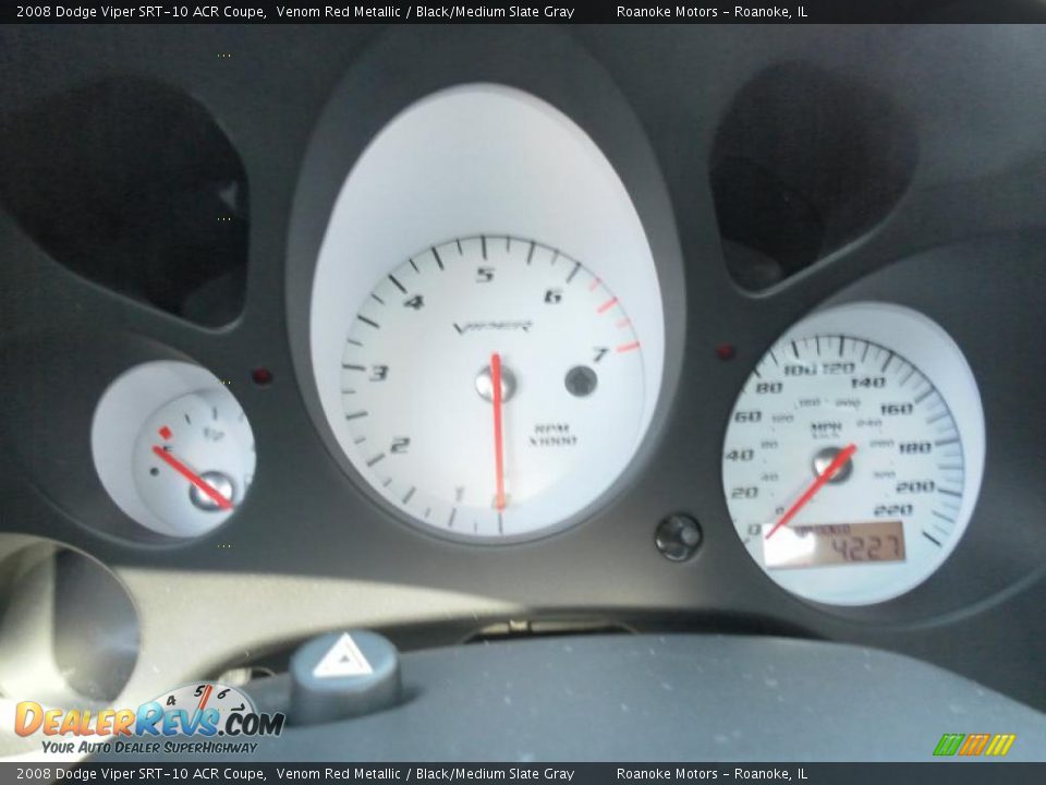 2008 Dodge Viper SRT-10 ACR Coupe Venom Red Metallic / Black/Medium Slate Gray Photo #13