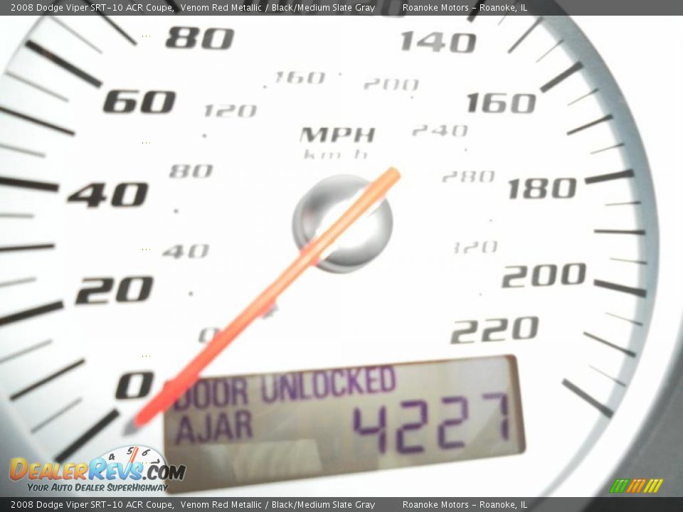 2008 Dodge Viper SRT-10 ACR Coupe Venom Red Metallic / Black/Medium Slate Gray Photo #14
